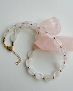 Collar Cuarzo Rosa. Incluye significado de su piedra y Packing para regalo