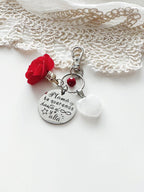 Llavero Amor Infinito para Mamá con Corazón de Cuarzo | Regalo para mamá