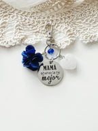 Llavero Mi Orgullo Mamá con Corazón de Cuarzo | Regalo con Significado