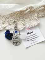 Llavero Mi Orgullo Mamá con Corazón de Cuarzo | Regalo con Significado