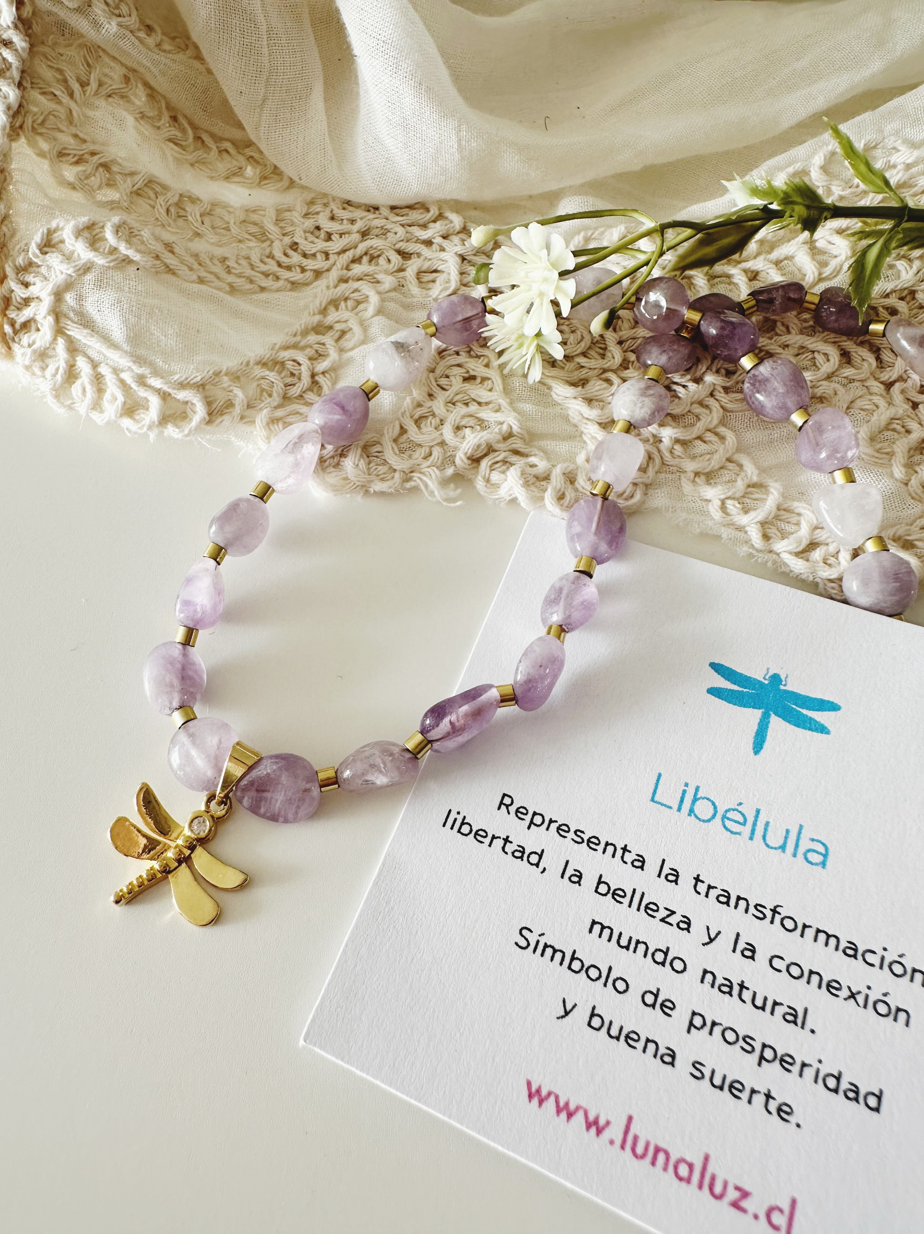 Collar Amatista “Libélula de Transformación”