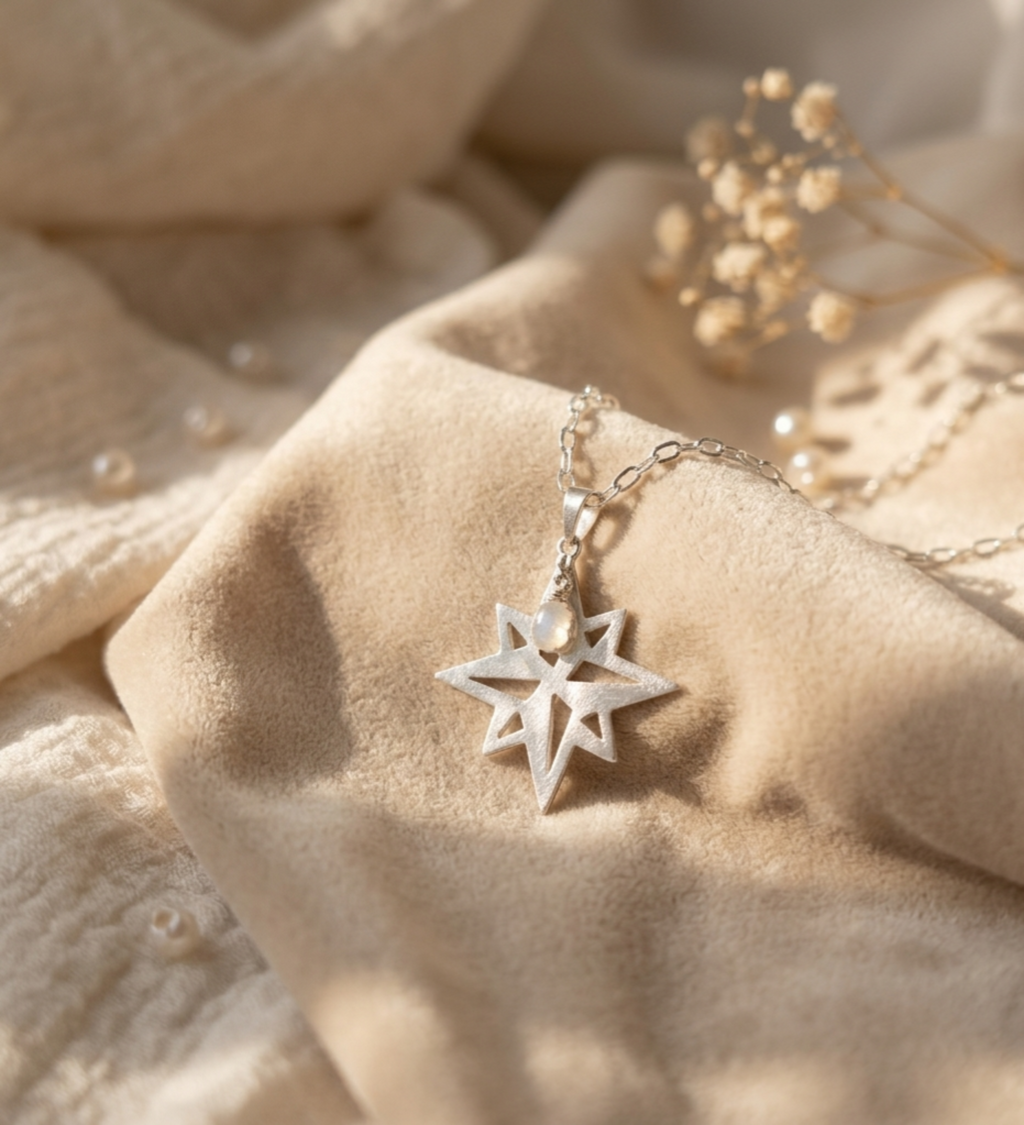 Collar "Estrella Guía" con Piedra Ópalo Etíope