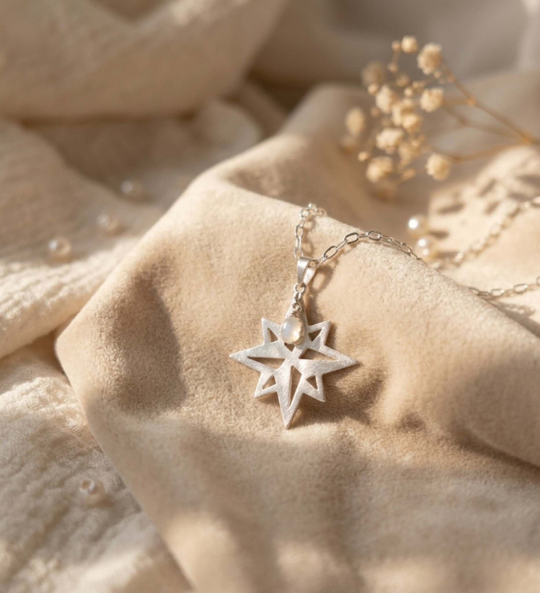 Collar "Estrella Guía" con Piedra Ópalo Etíope