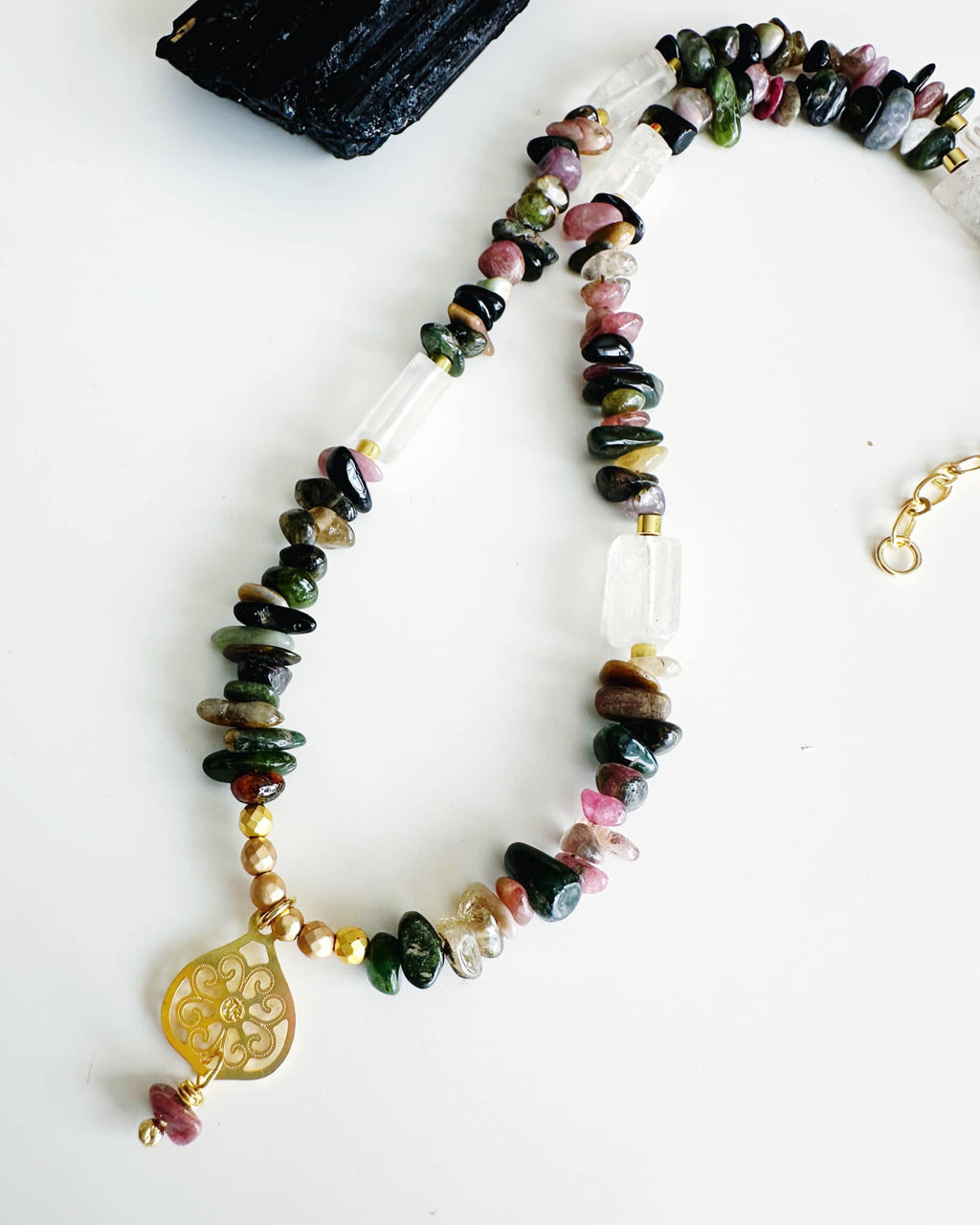 collar turmalinas de colores