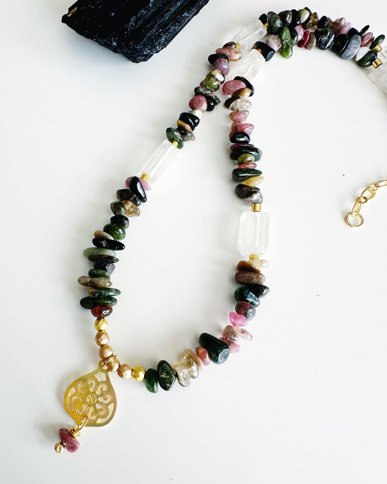 collar turmalinas de colores