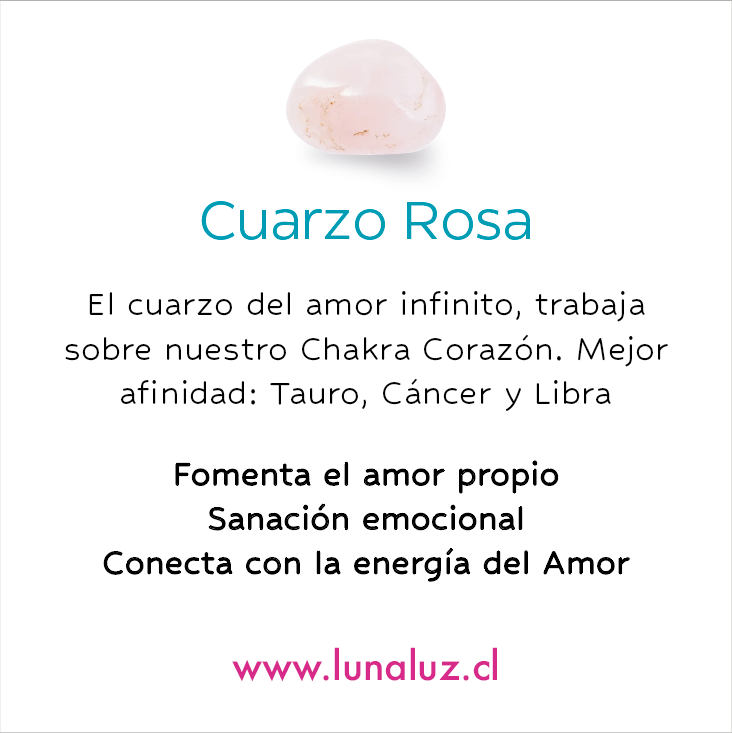 Conjunto Corazones de Cuarzo Rosa | Regalo para Mamá