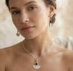 Conjunto diseño Mapuche Piedra Lapislázuli “Verdad Interior”. PLATA 950