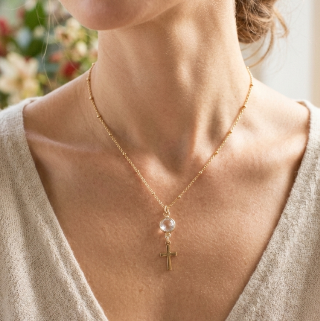Collar Cruz de Cristo “Fe que Acompaña”