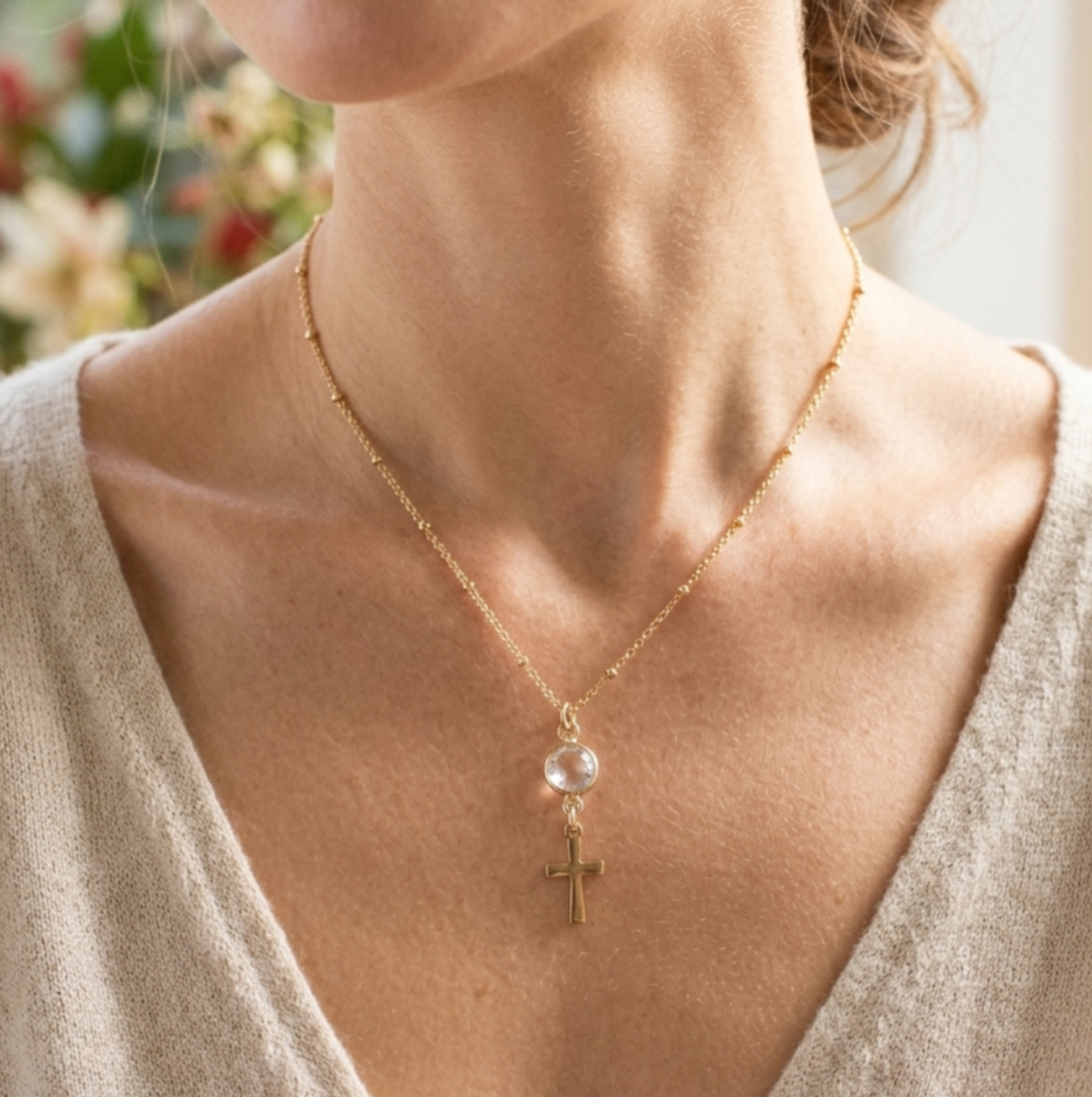 Collar Cruz de Cristo “Fe que Acompaña”