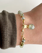 Pulsera piedra Prehnita. Incluye significado de su piedra y Packing para regalo