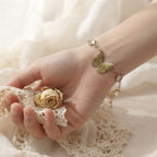 Pulsera "Abro mis alas"· Piedras naturales Enchape de Oro 18k