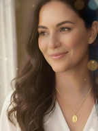 collar para mujer con colgante del sagrado corazon de jesus