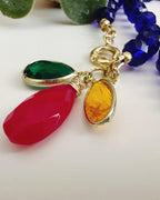 colgante de tonos vibrantes 