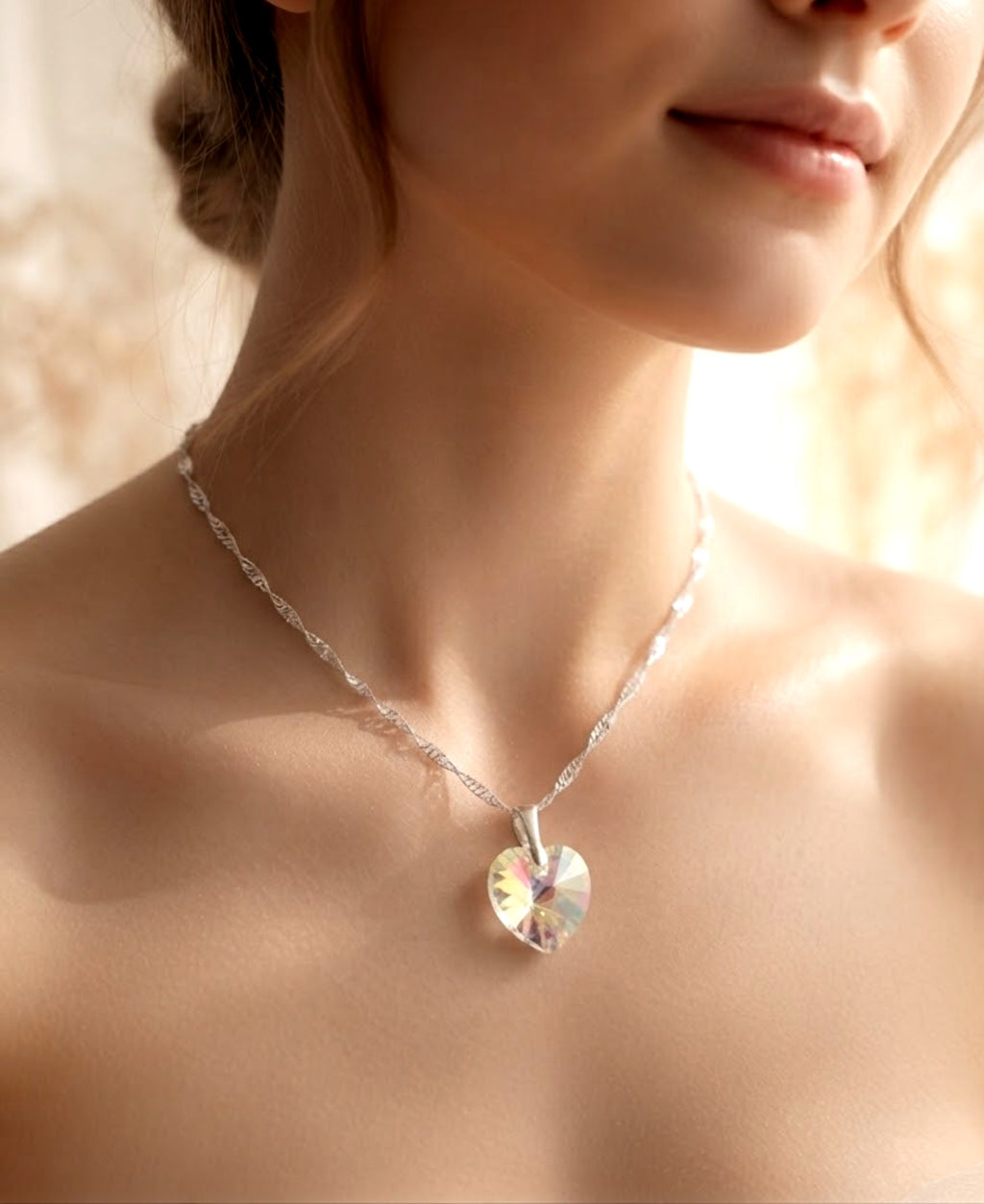 Collar "Momento de brillar" Crsital Swarovski. PLATA 925