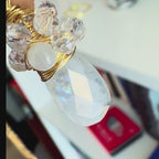 Collar "Susurro de la Luna" en  Piedra Luna con Selenita y Cristales