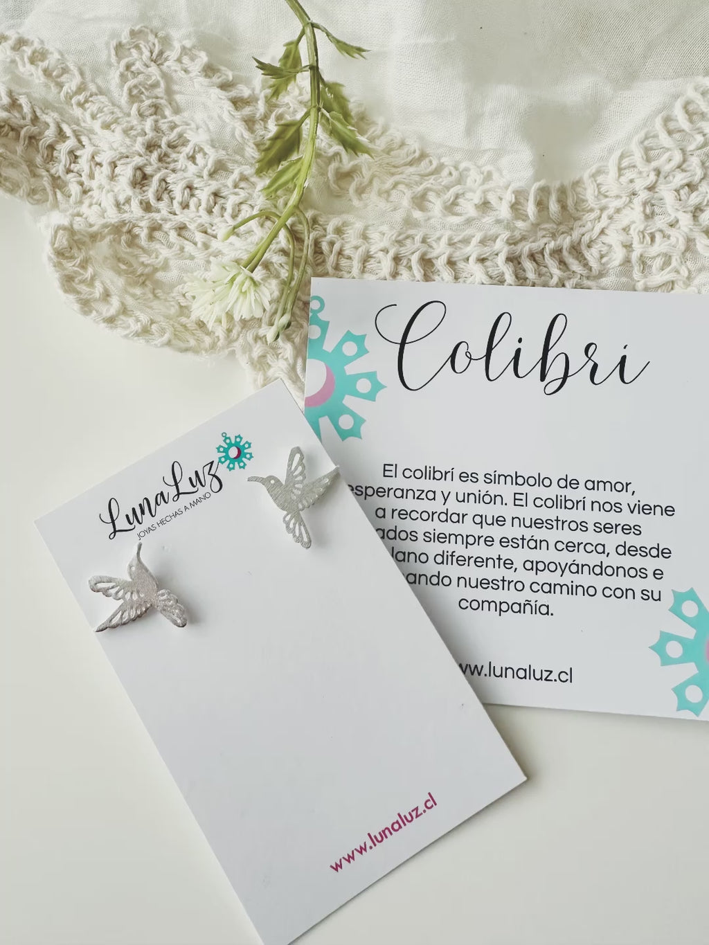 Aros Colibrí "Alegría, Libertad y Energía Positiva"