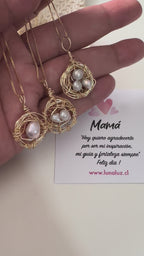 Collar Nido de Amor con Perlas de Río | Regalo para Mamá – Luna Luz